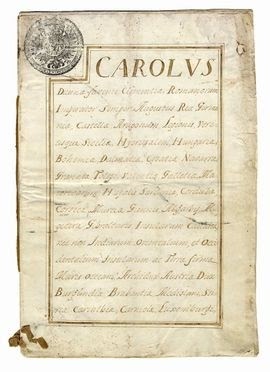 Documento manoscritto relativo alla genealogia della Posta