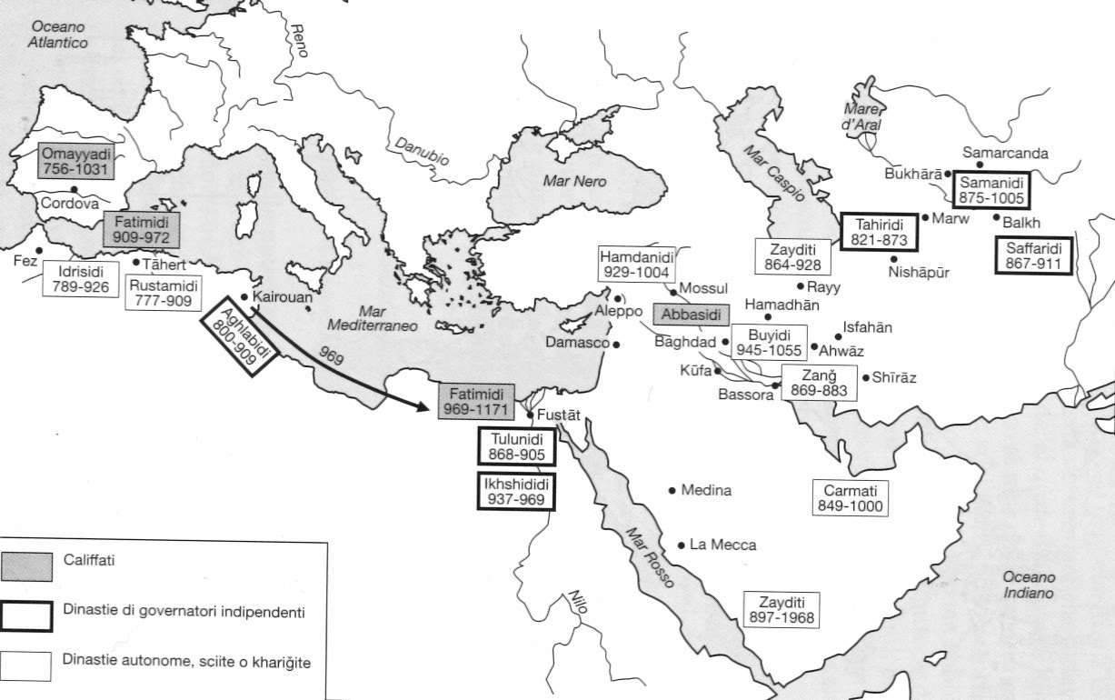 Tavola genealogica della dinastia omayyade